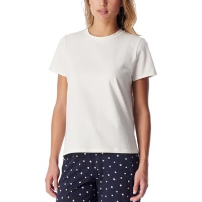 Schiesser Camiseta de Pijama para Mujer de Manga Corta en algodón Mix + Relax Schiesser Camiseta de Pijama para Mujer de Manga Corta en algodón Mix + Relax