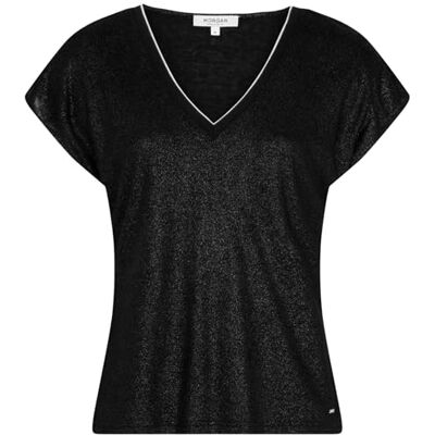 Morgan Camiseta de manga corta Negro S Morgan Camiseta de manga corta Negro S