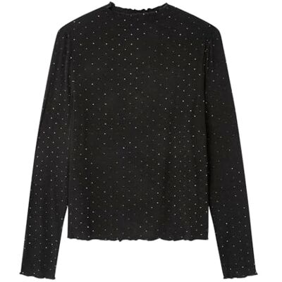 SPRINGFIELD TOP LS STRASS CON CUELLO ALTO, XS SPRINGFIELD TOP LS STRASS CON CUELLO ALTO, XS