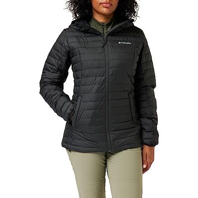 Columbia Silver Falls Hooded Jacket, Chaqueta Acolchada Con Capucha para Mujer, Shark, Talla L Columbia Silver Falls Hooded Jacket, Chaqueta Acolchada Con Capucha para Mujer, Shark, Talla L