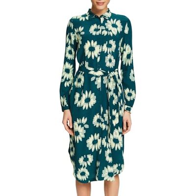 ESPRIT Vestido, 378/Dark Teal Gree, 40 para Mujer ESPRIT Vestido, 378/Dark Teal Gree, 40 para Mujer