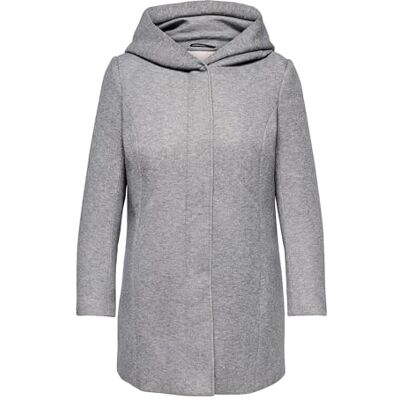 ONLY Carmakoma Abrigo Carsedona Light Coat OTW Noos para mujer, gris claro, XL ONLY Carmakoma Abrigo Carsedona Light Coat OTW Noos para mujer, gris claro, XL