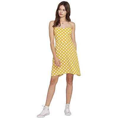 Volcom Read The Room Dress Vestido, Mujer, Dot, XL Volcom Read The Room Dress Vestido, Mujer, Dot, XL
