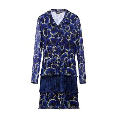 Desigual Vest_Cells_Lacroix Casual Dress, Azul, S Women's Desigual Vest_Cells_Lacroix Casual Dress, Azul, S Women's