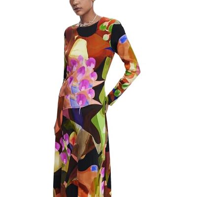 Desigual Vestido de Manga Larga para Mujer Vestido Mujer (Pack de 1) Desigual Vestido de Manga Larga para Mujer Vestido Mujer (Pack de 1)