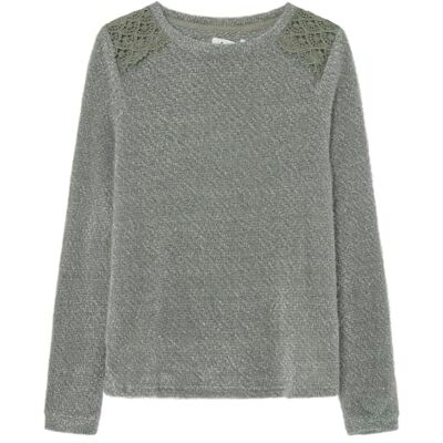 SPRINGFIELD SPRINGFILED, Mujer, Camiseta Chenilla Hombros Lace, Green Print, L SPRINGFIELD SPRINGFILED, Mujer, Camiseta Chenilla Hombros Lace, Green Print, L