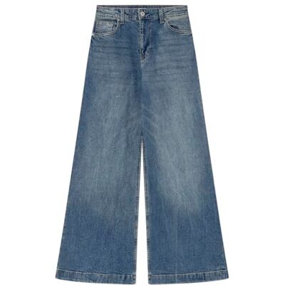 SPRINGFIELD Wide Leg Comfort High Rise Trousers Jeans, Blue, 38 para Mujer SPRINGFIELD Wide Leg Comfort High Rise Trousers Jeans, Blue, 38 para Mujer
