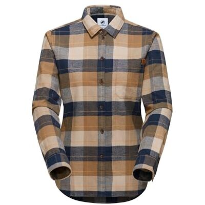 Mammut Trovat Camisa de Manga Larga Mujer, Marino-Savannah, XS Mammut Trovat Camisa de Manga Larga Mujer, Marino-Savannah, XS