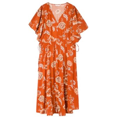 SPRINGFIELD SPRINGFILED Vestido Midi Estampado Asimétrico, Vestido Mujer, Brown, 38 SPRINGFIELD SPRINGFILED Vestido Midi Estampado Asimétrico, Vestido Mujer, Brown, 38