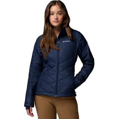 Columbia Heavenly Chaqueta, Tela Lista para Aventuras, Reflectante Térmico Omni-Heat, Bolsillo Seguro, Cuello Suave, Bolsillos de Mano con Cremallera Mujer Columbia Heavenly Chaqueta, Tela Lista para Aventuras, Reflectante Térmico Omni-Heat, Bolsillo Seguro, Cuello Suave, Bolsillos de Mano con Cremallera Mujer