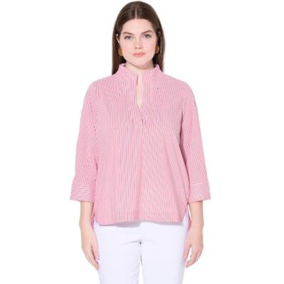 Ulla Popken Kelchkragen Tunika Gestreift Túnica de Cuello cáliz a Rayas, Rosa, 54-56 Mujeres Ulla Popken Kelchkragen Tunika Gestreift Túnica de Cuello cáliz a Rayas, Rosa, 54-56 Mujeres