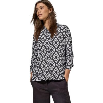 Cecil Blusa Larga Estampado, Gris Oscuro, L Mujeres Cecil Blusa Larga Estampado, Gris Oscuro, L Mujeres
