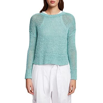 ESPRIT Suéter, 307/Emerald Green 3, L para Mujer ESPRIT Suéter, 307/Emerald Green 3, L para Mujer