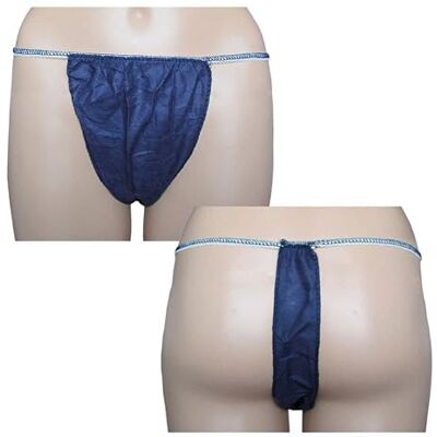 Garcia de Pou García de Pou Tanga Spun bond Mujer, 100 unidades, Azul Garcia de Pou García de Pou Tanga Spun bond Mujer, 100 unidades, Azul