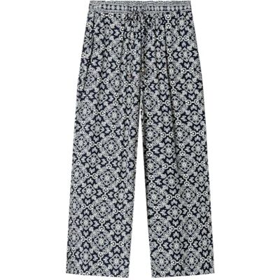SPRINGFIELD Pantalones Fluidos con Banda Elástica AOP Jeans Mujer SPRINGFIELD Pantalones Fluidos con Banda Elástica AOP Jeans Mujer
