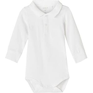 NAME IT NBMHOLGER LS Polo Body, Body Bebé-Niños, Bright White, 74 NAME IT NBMHOLGER LS Polo Body, Body Bebé-Niños, Bright White, 74
