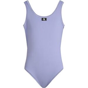 Calvin Traje de baño Chicas sin Espalda Abierta, Morado (Persian Violet), 10-12 Años Calvin Traje de baño Chicas sin Espalda Abierta, Morado (Persian Violet), 10-12 Años