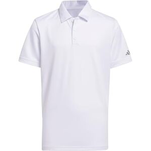 Adidas Niños Performance Short Sleeve Polo Shirt Kids, White, 9-10 Years Adidas Niños Performance Short Sleeve Polo Shirt Kids, White, 9-10 Years