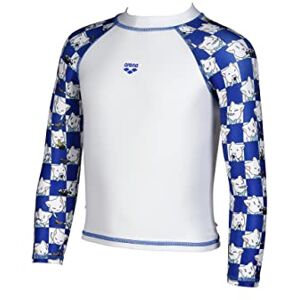 ARENA Friends Camiseta de manga larga para niños con protección UV, Blanco/Royal/Multicolor, 1-2 ARENA Friends Camiseta de manga larga para niños con protección UV, Blanco/Royal/Multicolor, 1-2