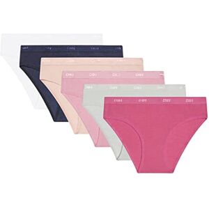 Dim Lote 6 Braguitas Pockets Eco x6, Bragas para Niña, Multicolor, 12 años Dim Lote 6 Braguitas Pockets Eco x6, Bragas para Niña, Multicolor, 12 años