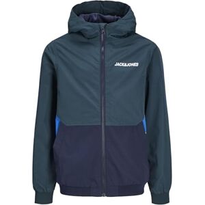 JACK & JONES Jack&Jones Junior JJERUSH Blocking Hood Bomber Noos JNR, Chaqueta Bomber Niños, Magical Forest/Detail:Navy Blazer/Nautical Blue Blocking, 176 JACK & JONES Jack&Jones Junior JJERUSH Blocking Hood Bomber Noos JNR, Chaqueta Bomber Niños, Magical Forest/Detail:Navy Blazer/Nautical Blue Blocking, 176