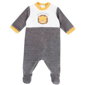 Chicco Mono de Chenilla Con Abertura En Rótula, Bebé-Niños, Gris, 1 meses, Diseñado en Italia Chicco Mono de Chenilla Con Abertura En Rótula, Bebé-Niños, Gris, 1 meses, Diseñado en Italia