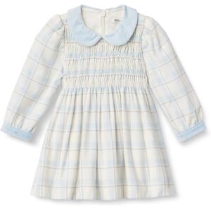 Amazon Essentials x Sofia Grainge Vestido de franela de manga larga Niña, Marfil Azul Luminoso Patrón A Cuadros Sencillo, 4 años Amazon Essentials x Sofia Grainge Vestido de franela de manga larga Niña, Marfil Azul Luminoso Patrón A Cuadros Sencillo, 4 años