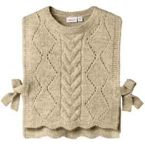 NAME IT Knit Vest Nmflea-Chaleco de Punto, Beige, 92 para Niñas NAME IT Knit Vest Nmflea-Chaleco de Punto, Beige, 92 para Niñas