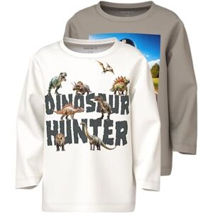 NAME IT Nmmvoto 2P LS Nreg Top, Caqui Vintage, 110 cm (Pack de 2) para Niños NAME IT Nmmvoto 2P LS Nreg Top, Caqui Vintage, 110 cm (Pack de 2) para Niños