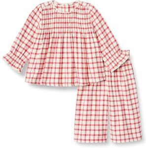 Amazon Essentials x Sofia Grainge Conjunto de franela de manga larga Niña, Marfil Rojo Frambuesa Cuadros Ventana, 4 años Amazon Essentials x Sofia Grainge Conjunto de franela de manga larga Niña, Marfil Rojo Frambuesa Cuadros Ventana, 4 años