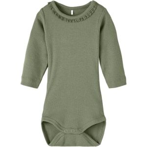 NAME IT NBFNUSSA LS Body Pijama, Oil Green, 12 Meses bebita NAME IT NBFNUSSA LS Body Pijama, Oil Green, 12 Meses bebita