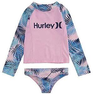 Hurley Hrlg Ls Upf Top/Bottom 2pc, Bikini Set Niñas, Cor De Rosa (Pink), 6 Años Hurley Hrlg Ls Upf Top/Bottom 2pc, Bikini Set Niñas, Cor De Rosa (Pink), 6 Años