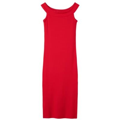 NAME IT Vestido Largo para niña Nkfflommi SL Slim, Rojo Chino., 116 NAME IT Vestido Largo para niña Nkfflommi SL Slim, Rojo Chino., 116
