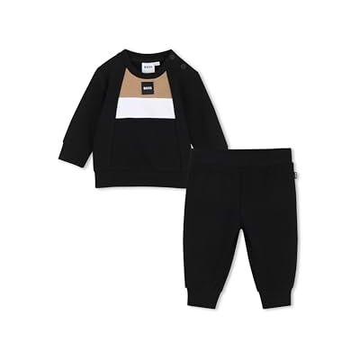 Boss Jogging Suit Baby Boys, Negro, Negro, 3 años Boss Jogging Suit Baby Boys, Negro, Negro, 3 años