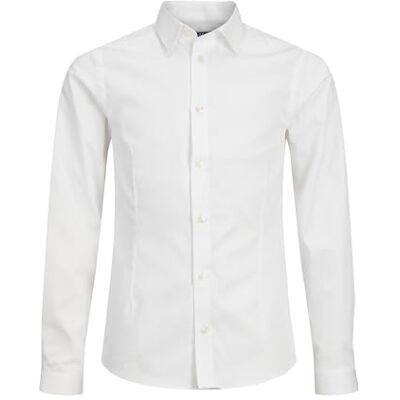 JACK & JONES Dress Shirt Dress Shirt Junior White 140 White JACK & JONES Dress Shirt Dress Shirt Junior White 140 White