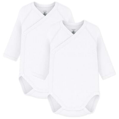 Petit Bateau 54218, Body de Manga Larga para Recién Nacido Unisex bebé (Pack de 2), Variante 1, 0-3 meses Petit Bateau 54218, Body de Manga Larga para Recién Nacido Unisex bebé (Pack de 2), Variante 1, 0-3 meses