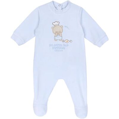 Chicco Pelele Pijama para niño y recién Nacido Unisex, Azul Claro., 3 Mes Chicco Pelele Pijama para niño y recién Nacido Unisex, Azul Claro., 3 Mes