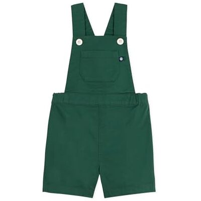 Petit Bateau Pequeño barco mono bebé sarga de algodón piernas cortas, liso, verde, 12 meses Petit Bateau Pequeño barco mono bebé sarga de algodón piernas cortas, liso, verde, 12 meses