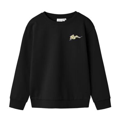 NAME IT Nkmtegeo LS Nreg Sweat BRU, Negro, 116 para Niños NAME IT Nkmtegeo LS Nreg Sweat BRU, Negro, 116 para Niños