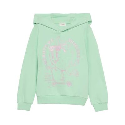 s.Oliver Junior Sudadera con Capucha y Estampado Frontal, 6080, 92-98 para Niñas s.Oliver Junior Sudadera con Capucha y Estampado Frontal, 6080, 92-98 para Niñas