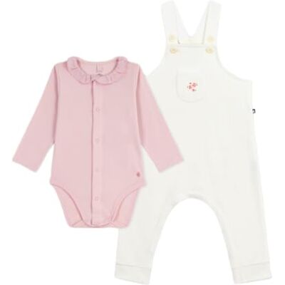 Petit Bateau Pequeño barco conjunto mono bebé de algodón liso y detalles refinados 01 ropa día bebé niña (paquete de 1), rosa crudo, 12 meses Petit Bateau Pequeño barco conjunto mono bebé de algodón liso y detalles refinados 01 ropa día bebé niña (paquete de 1), rosa crudo, 12 meses