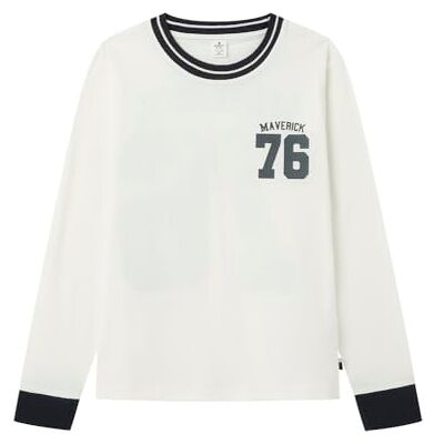 SPRINGFIELD Nueva Camisa De Estructura con Bordado De Árboles, Marfil, 7-8 SPRINGFIELD Nueva Camisa De Estructura con Bordado De Árboles, Marfil, 7-8