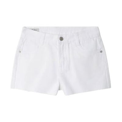 Pepe Jeans A- Line Short HW Patty Pantalones Cortos, Blanco (Denim-1c0), 8 años para Niñas Pepe Jeans A- Line Short HW Patty Pantalones Cortos, Blanco (Denim-1c0), 8 años para Niñas
