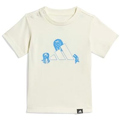 Adidas Unisex Bimbi 0-24 Infant Tiro_NSTER Graphic T-Shirt, Off White, 0-3 Months Adidas Unisex Bimbi 0-24 Infant Tiro_NSTER Graphic T-Shirt, Off White, 0-3 Months