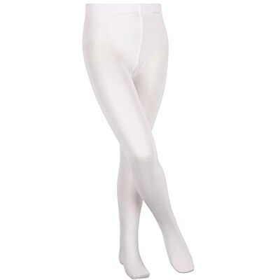 FALKE Romantic Dot K Ti transparente gruesas estampadas 1 pieza, Pantimedias Unisex niños, Blanco White 2209, 110-116 FALKE Romantic Dot K Ti transparente gruesas estampadas 1 pieza, Pantimedias Unisex niños, Blanco White 2209, 110-116