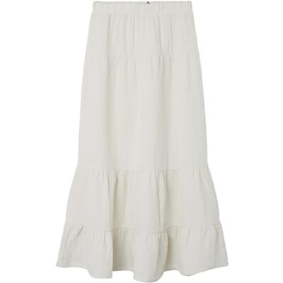 NAME IT Nlfhussa Falda Larga para niña, Blanco, 11 años NAME IT Nlfhussa Falda Larga para niña, Blanco, 11 años
