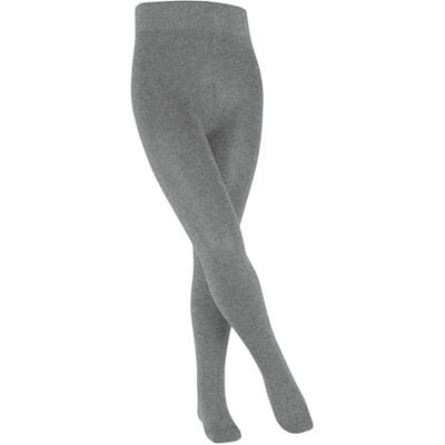 FALKE Family K Ti algodón sostenible gruesas lisas 1 pieza, Pantimedias Unisex niños, Gris Light Grey Melange 3390, 110-116 FALKE Family K Ti algodón sostenible gruesas lisas 1 pieza, Pantimedias Unisex niños, Gris Light Grey Melange 3390, 110-116