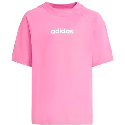 Adidas Unisex niños Essentials Linear Logo Shirt, Pink Fusion/White, 3-4 Years Adidas Unisex niños Essentials Linear Logo Shirt, Pink Fusion/White, 3-4 Years