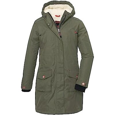 Killtec niñas Abrigo funcional con capucha desmontable/abrigo impermeable KOW 142 GRLS CT, dark olive, 140, Killtec niñas Abrigo funcional con capucha desmontable/abrigo impermeable KOW 142 GRLS CT, dark olive, 140,