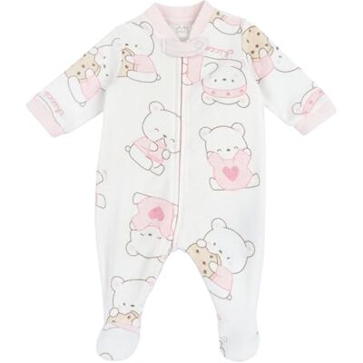 Chicco Mono Con Abertura Frontal, Bebé-Niñas, Rosa (1), 6 meses Chicco Mono Con Abertura Frontal, Bebé-Niñas, Rosa (1), 6 meses